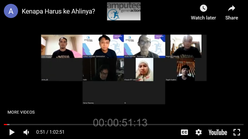 Zoominar dengan tema “Kenapa harus ke ahlinya”