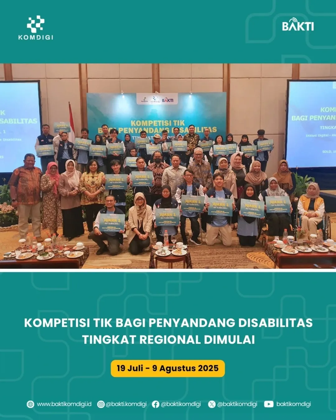 Amputee Generaction Berpartisipasi dalam Kompetisi TIK Inklusif BAKTI Kominfo