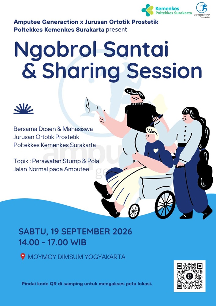Ngobrol Santai & Sharing Session, Amputee Generaction X Jurusan Ortotik Prostetik